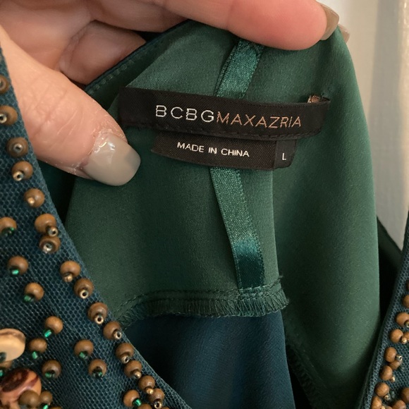 BCBGMaxazaria Silk Halter Top Size L - Picture 4 of 8